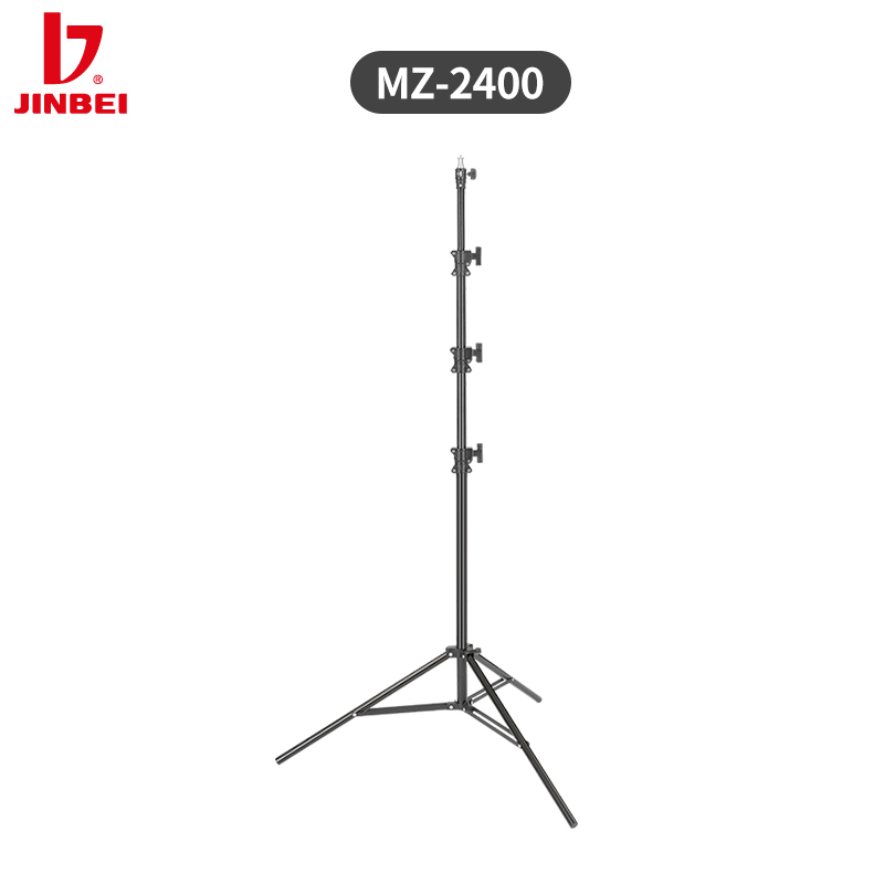 Photography Lighting - JINBEI MZ-2400FP エアークッションアルミ製撮影用ライトスタンド プロ仕様三脚スタジオライトスタンド
