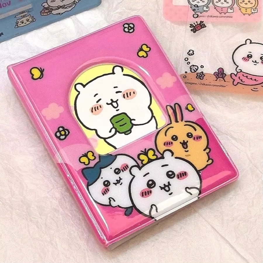 Photography Portfolio - かわいいジイ3インチフォトカードアルバム キュートな漫画風コレクトブック ミニバインダー ポラロイド＆K-POPカード用