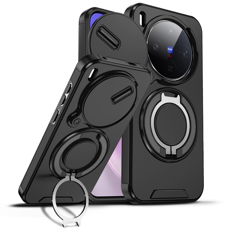 Photography Vivo X300 Pro - VIVO X300 X300 Pro用耐衝撃ハイブリッド磁気スタンド付きスマホケース、VIVO X300proスライドレンズカメラアーマー保護カバー