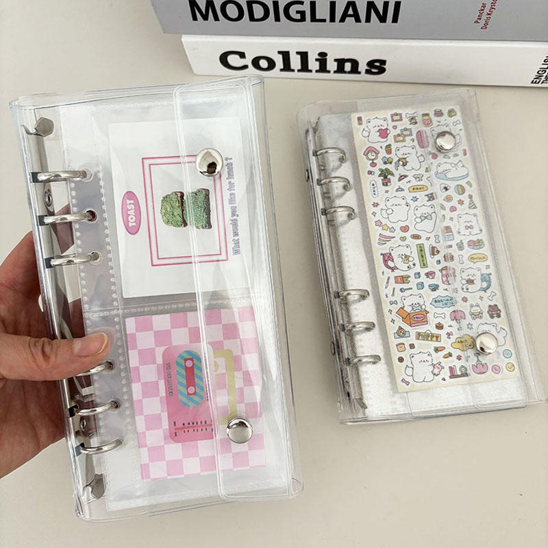Photography Portfolio - 1PC A6スリムルーズリーフブック アイドルフォトカードコレクトアルバム スターカード収納 グリッドページ＆収納バッグ付き 2026