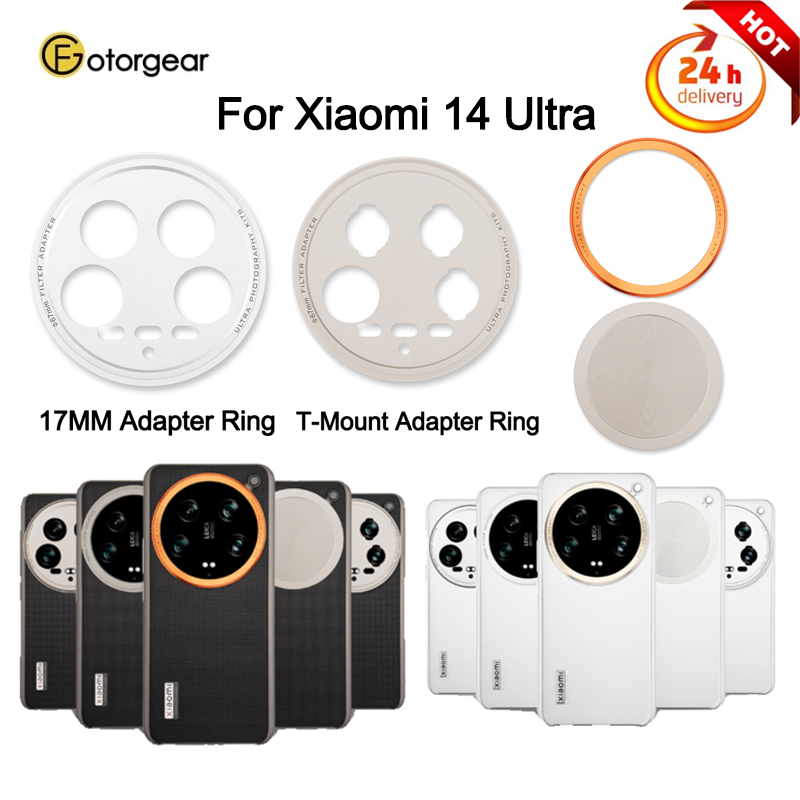 Photography Xiaomi 14 Ultra - Fotorgear-t-mount電話レンズアダプター,xiaomi 14 ultra,17mm, 67mmフィルター,カバー,装飾リング,写真,17mm