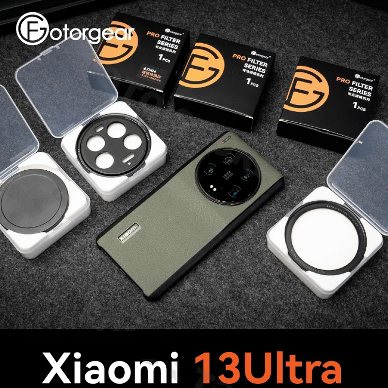 Photography Xiaomi 14 Ultra - Fotgearイヤホンケースフィルターセット、xiaomi 13ウルトラ、cplブラックミストスターフィルター、17mmアダプターリング、75mmマクロレンズ