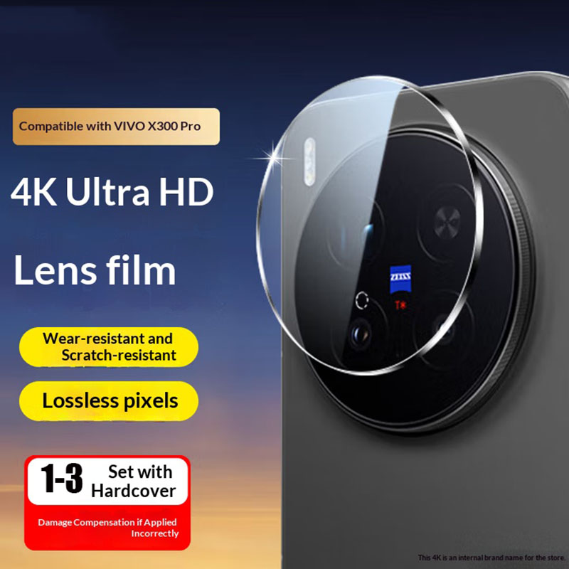 Photography Vivo X300 Pro - vivo X300 Pro用3D全面接着背面カメラレンズ強化ガラス クリアカメラ保護フィルム vivo X300レンズカバー