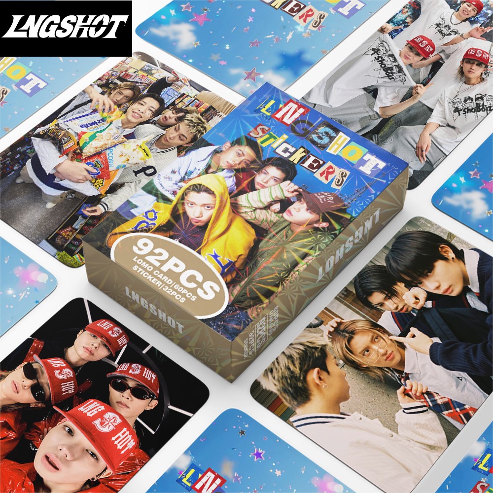 Photography Portfolio - 60+32枚/セット 新品 KPOP LNGSHOT、ヒップホップ、デビューアルバム SHOT CALLERS、Moonwalkin'、Ohyul、Ryul、Louis、Woojin、フォトカード、ステッカー、LOMOカード