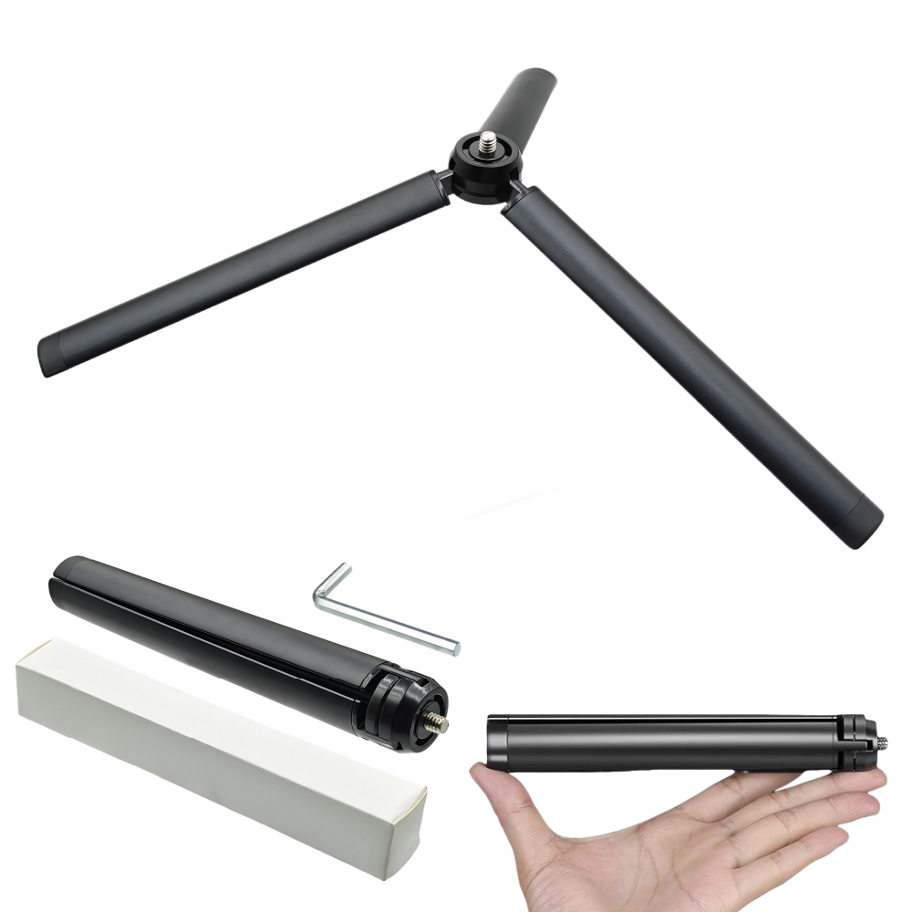 Camera Tripod Carbon - 金属製ミニデスクトップ三脚 1/4 インチネジスタンド付きスムーズ 4 デジタル一眼レフカメラビデオビデオカメラ用アルミ合金ホルダーレンチ付き