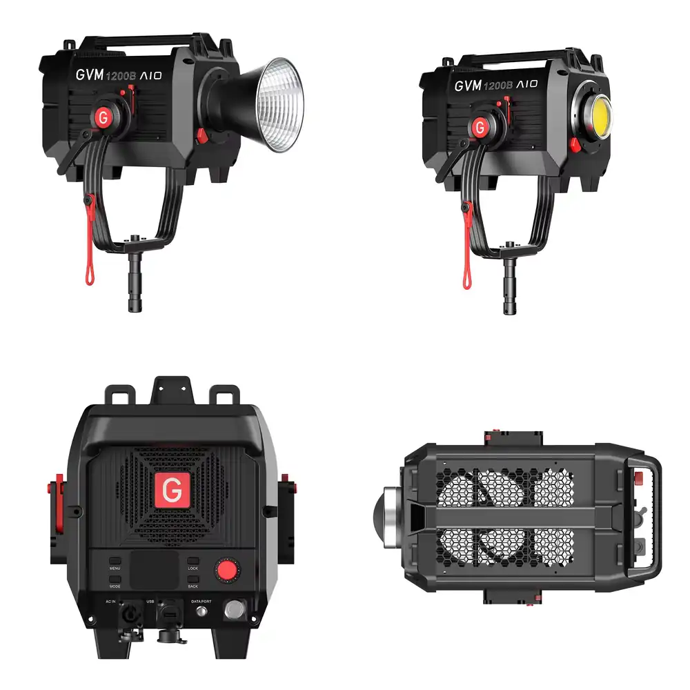 Photography Lighting - GVM SD1200B AIO 1200W 撮影用COB二色点光源LED COBビデオデイライトスポットライト
