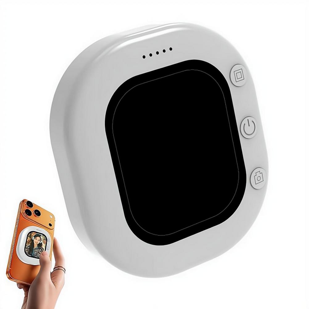 Photography Zoom - スマホVlog自撮りモニター画面用スマホホルダークリップマウント、背面カメラ自撮り、Vlog撮影、ライブ自撮り、画面撮影ツール