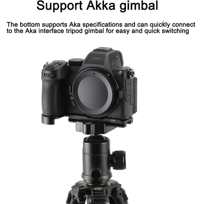 Camera Tripod Carbon - A73E-三脚ベースプレート Nikon Z5II カメラ用クイックリリースシングル垂直ブラケット DJI RS2/3/4