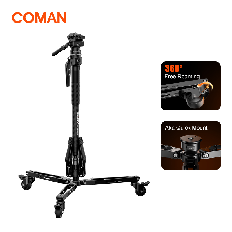 Camera Tripod Carbon - COMAN M1 Mini V1 A32 カーボンファイバーモノポッド