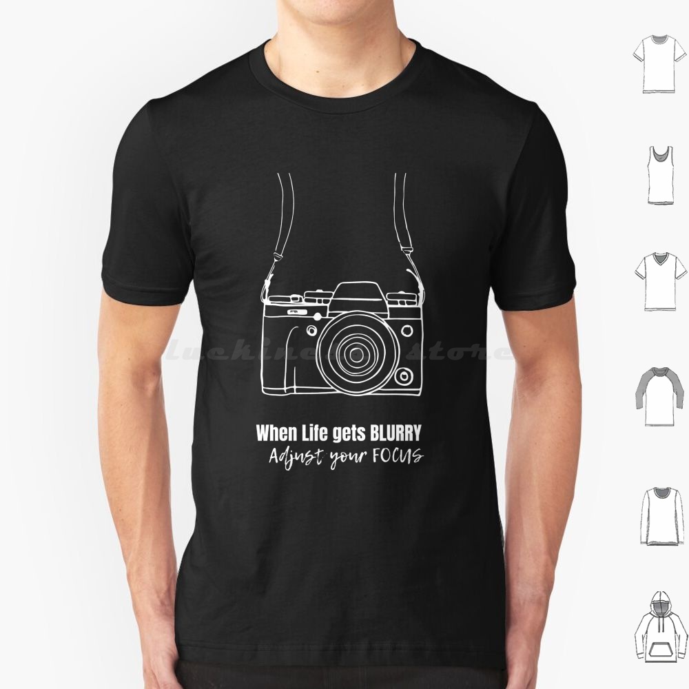 Photography Quotes Short - 写真撮影インスピレーションデザイン Tシャツ ビッグサイズ 綿100% インスピレーションを与えるメッセージの言葉 カメラのぼやけた絞り
