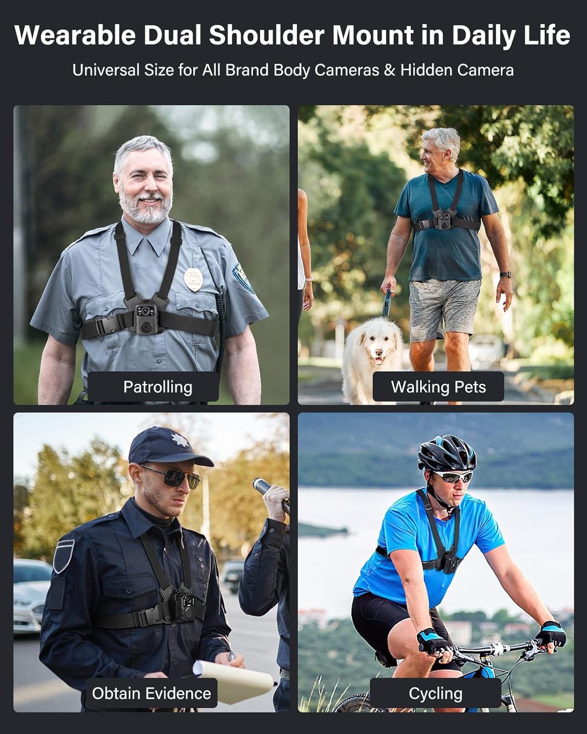 BOBLOV デュアルショルダーマウントボディカメラベストマ - Photography Vest のレビューと価格