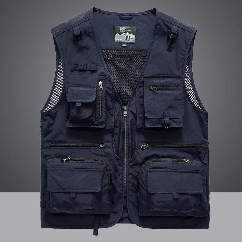 マルチポケット速乾メッシュ釣りベスト男性屋外タクティカルベス - Photography Vest のレビューと価格