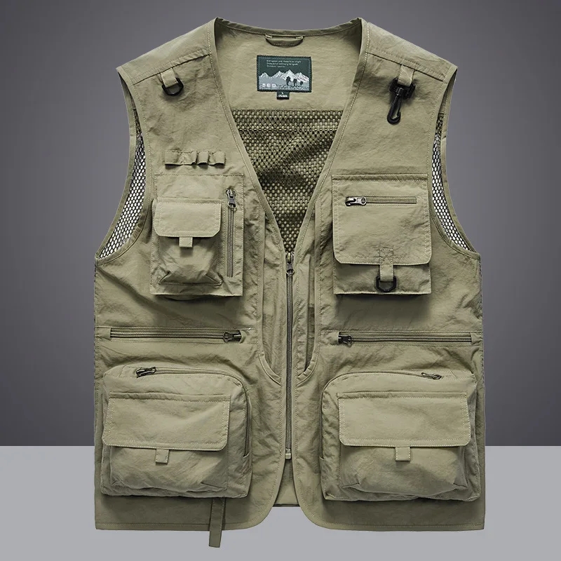 マルチポケット速乾メッシュ釣りベスト男性屋外タクティカルベス - Photography Vest のレビューと価格