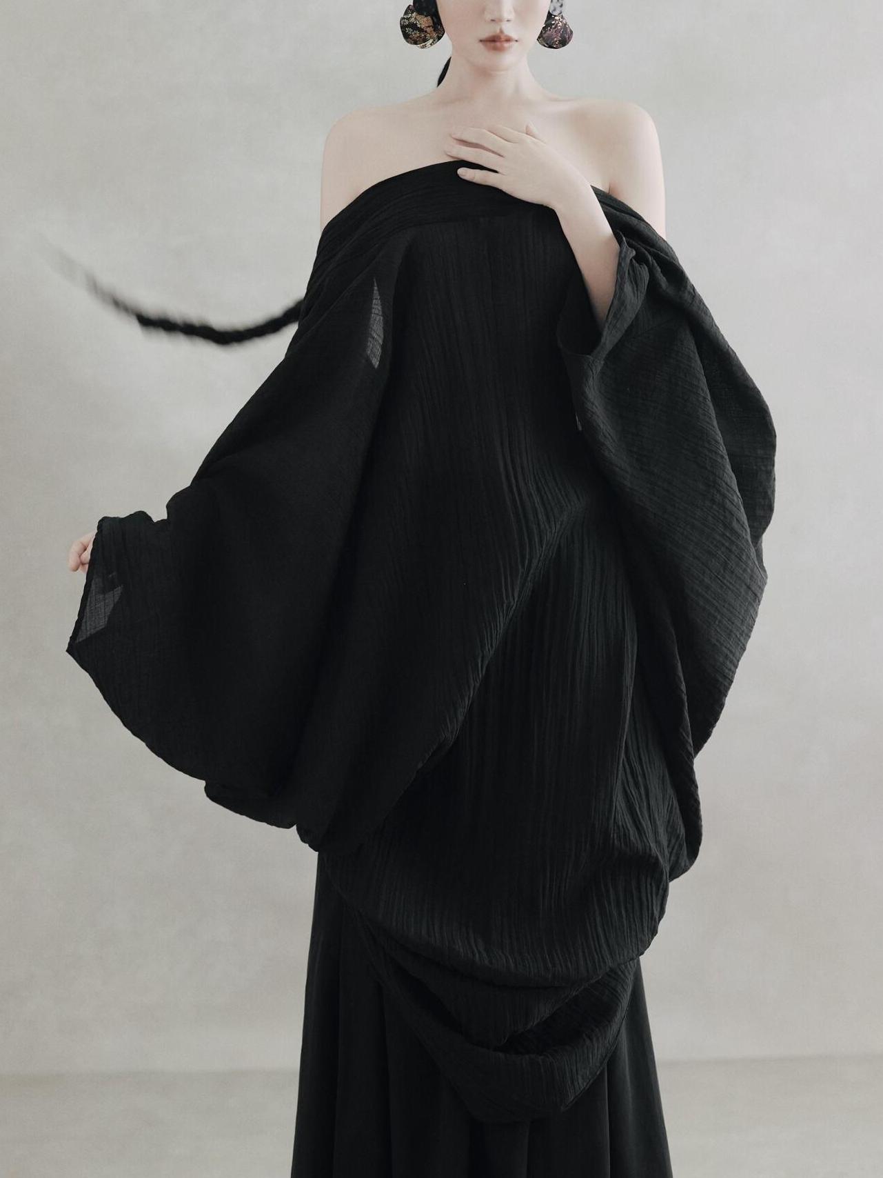 黒のバックレスドレス レディース レトロ民族風 アート写真ス - Photography Zen のレビューと価格