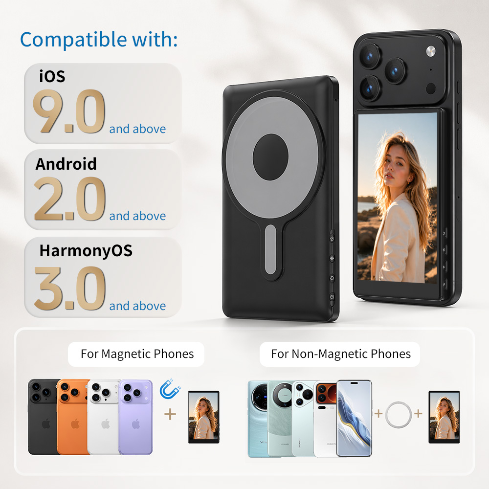 iPhone/Android対応のVlog自撮りモニタースク - Photography Zoom のレビューと価格