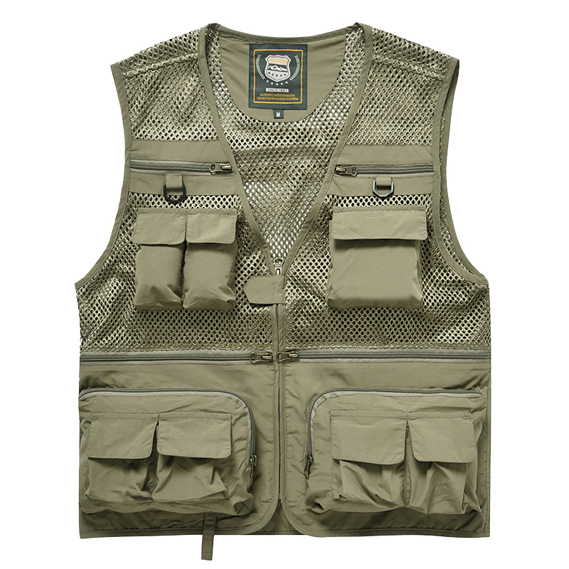 新しい屋外マルチポケットベスト写真撮影釣りベストメンズショル - Photography Vest のレビューと価格
