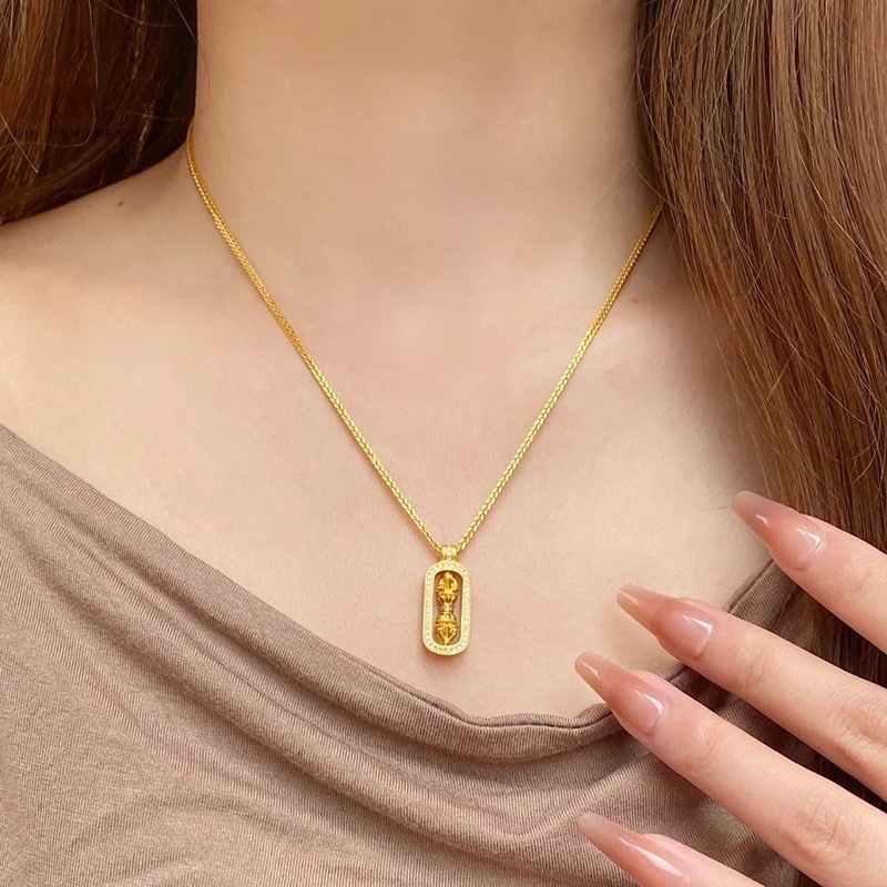 女性用24KゴールドAU999純金ダイヤモンド付きヴァジュラ - Photography Yellow のレビューと価格