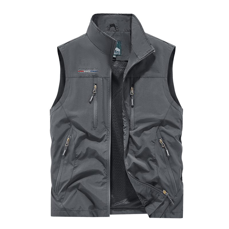 男性の写真撮影ベスト屋外マルチポケット作業チョッキジャケット - Photography Vest のレビューと価格