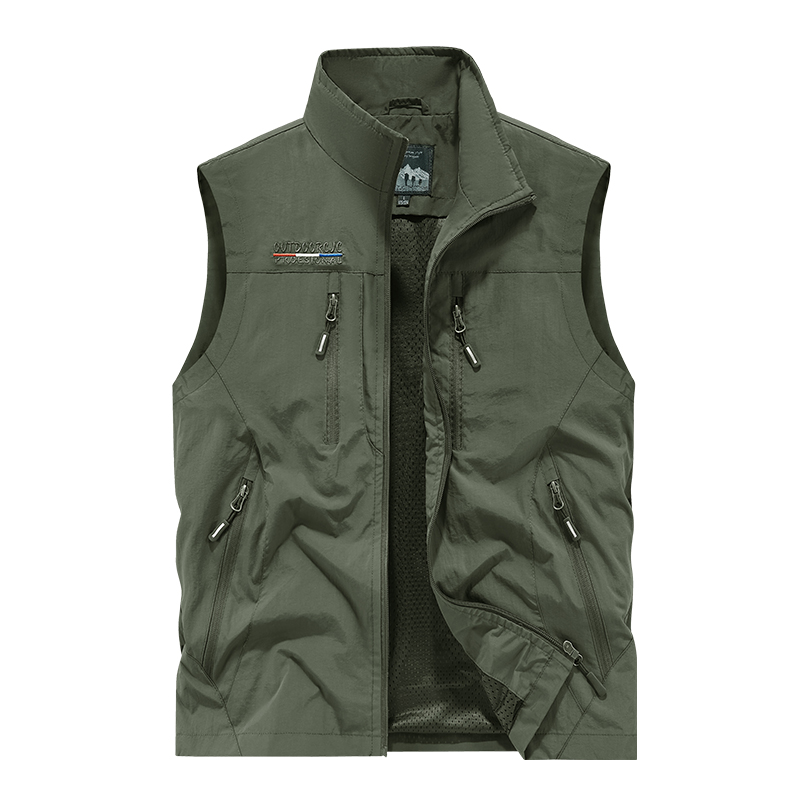 男性の写真撮影ベスト屋外マルチポケット作業チョッキジャケット - Photography Vest のレビューと価格