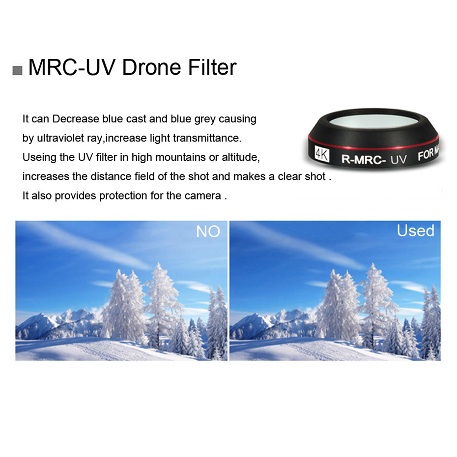 ドローン用フィルターセット,dji用mavic pro cp - Nd Filter Set のレビューと価格