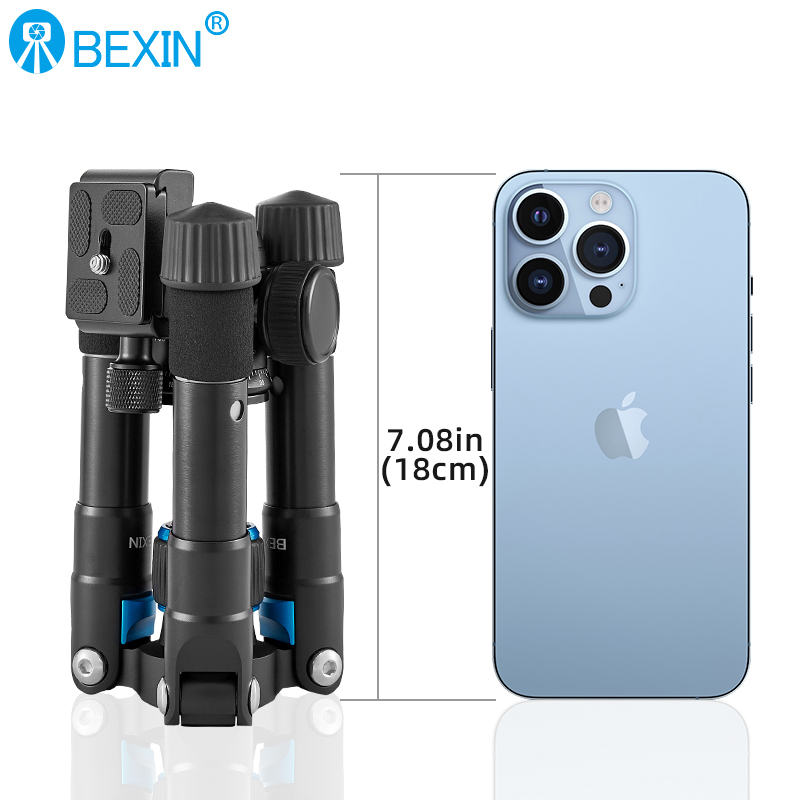 Bexin-デスクトップビデオ用の軽量ポータブル三脚,iph - Camera Tripod Carbon のレビューと価格