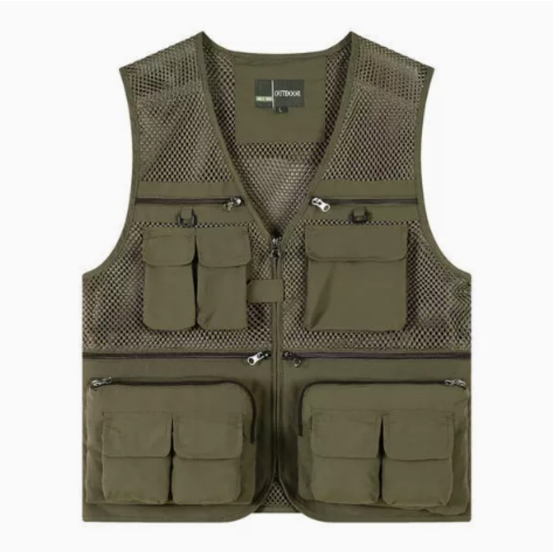 屋外釣り用ベスト速乾性通気性マルチポケットメッシュジャケット - Photography Vest のレビューと価格