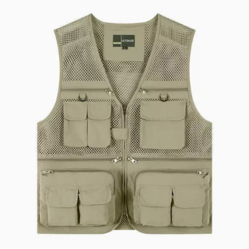 屋外釣り用ベスト速乾性通気性マルチポケットメッシュジャケット - Photography Vest のレビューと価格