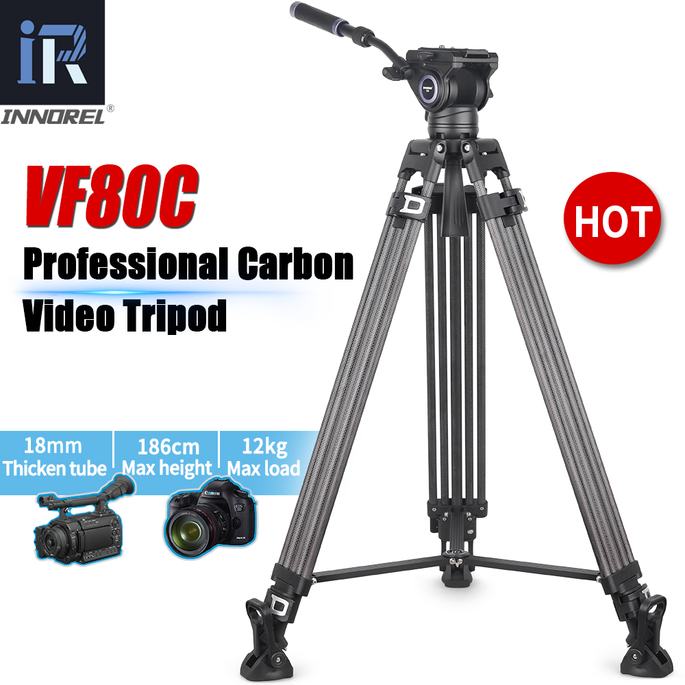 Innorel-プロ仕様のカーボンファイバービデオ三脚,流体 - Camera Tripod Carbon のレビューと価格