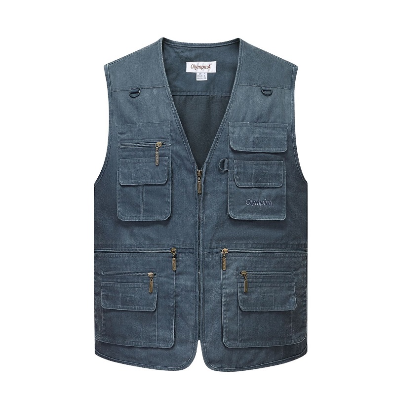 マルチポケットメンズベストジッパーノースリーブジャケット男性 - Photography Vest のレビューと価格