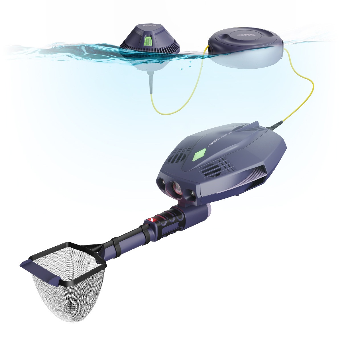 水中ドローン遠隔操作高画質1080p撮影カメラ無人潜水艦ロボ - Photography Drone のレビューと価格