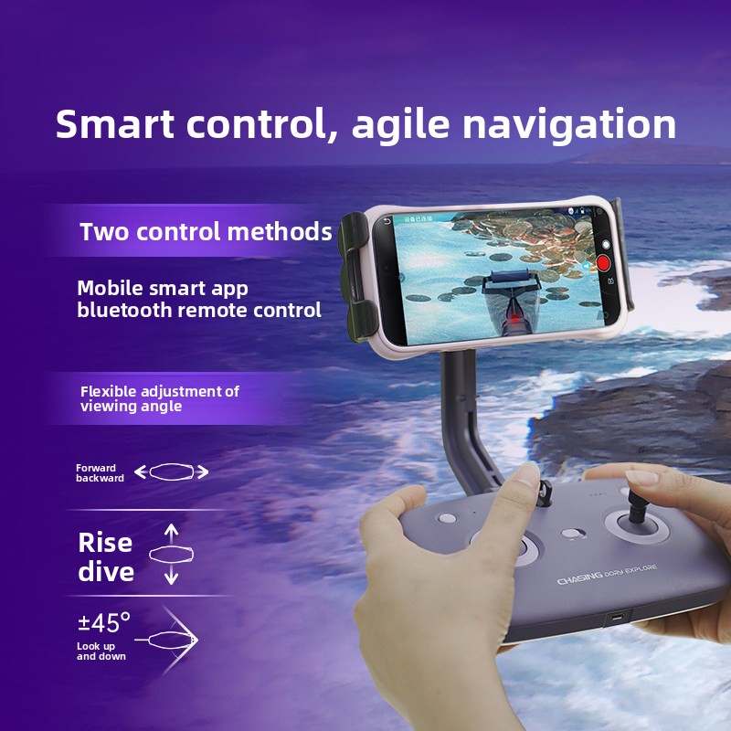 水中ドローン遠隔操作高画質1080p撮影カメラ無人潜水艦ロボ - Photography Drone のレビューと価格