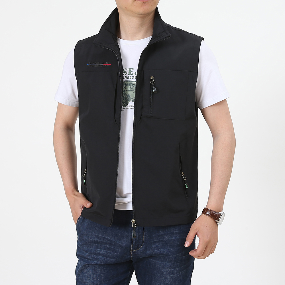 春、夏、秋、ベスト、メンズカジュアルスタンドカラー、マルチバ - Photography Vest のレビューと価格