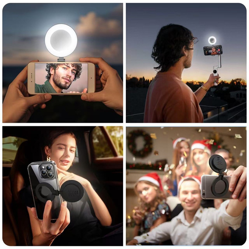 3段階速度調整ミニ磁気ポケットライト、自撮りミラー交換用ライ - Photography Lighting のレビューと価格