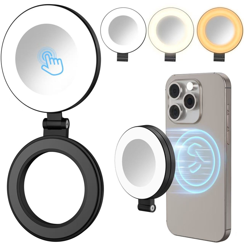 3段階速度調整ミニ磁気ポケットライト、自撮りミラー交換用ライ - Photography Lighting のレビューと価格