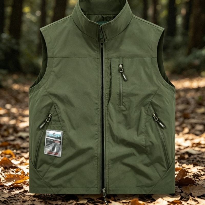 メンズアウトドア写真撮影用ベスト 多ポケット 秋冬用 ルーズ - Photography Vest のレビューと価格