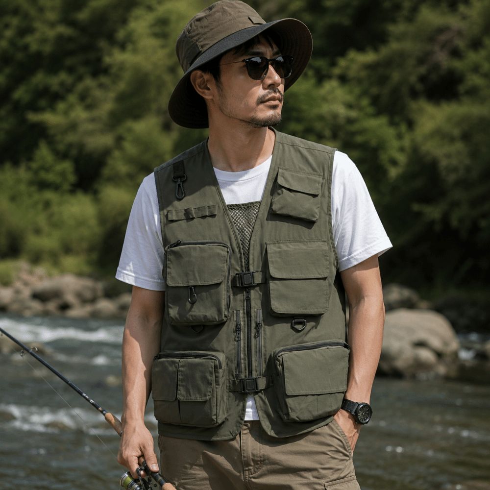 カジュアル防水フィッシングベスト速乾軽量写真撮影ベスト通気性 - Photography Vest のレビューと価格