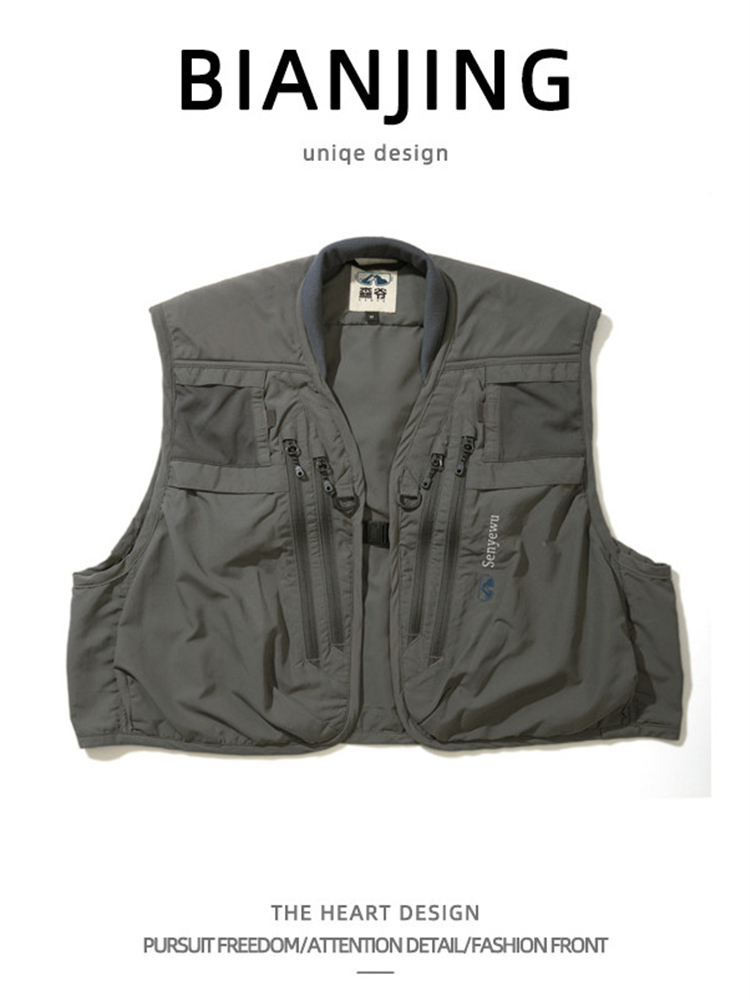 トレンディなアウトドア通気性ストリームフィッシングベストポケ - Photography Vest のレビューと価格