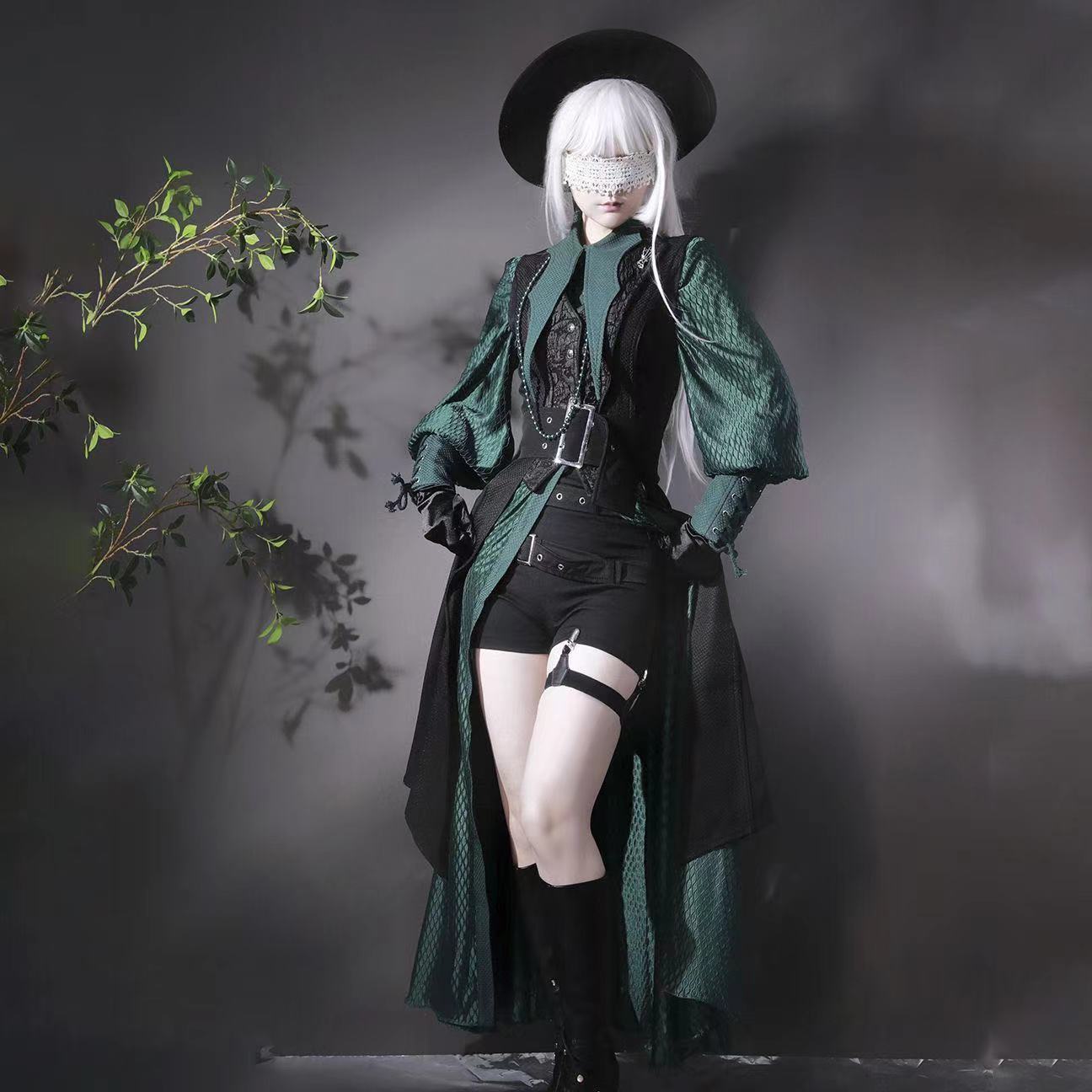 ダークブラックゴシックスタイルロリータ王子コスプレ衣装女性ニ - Photography Vest のレビューと価格