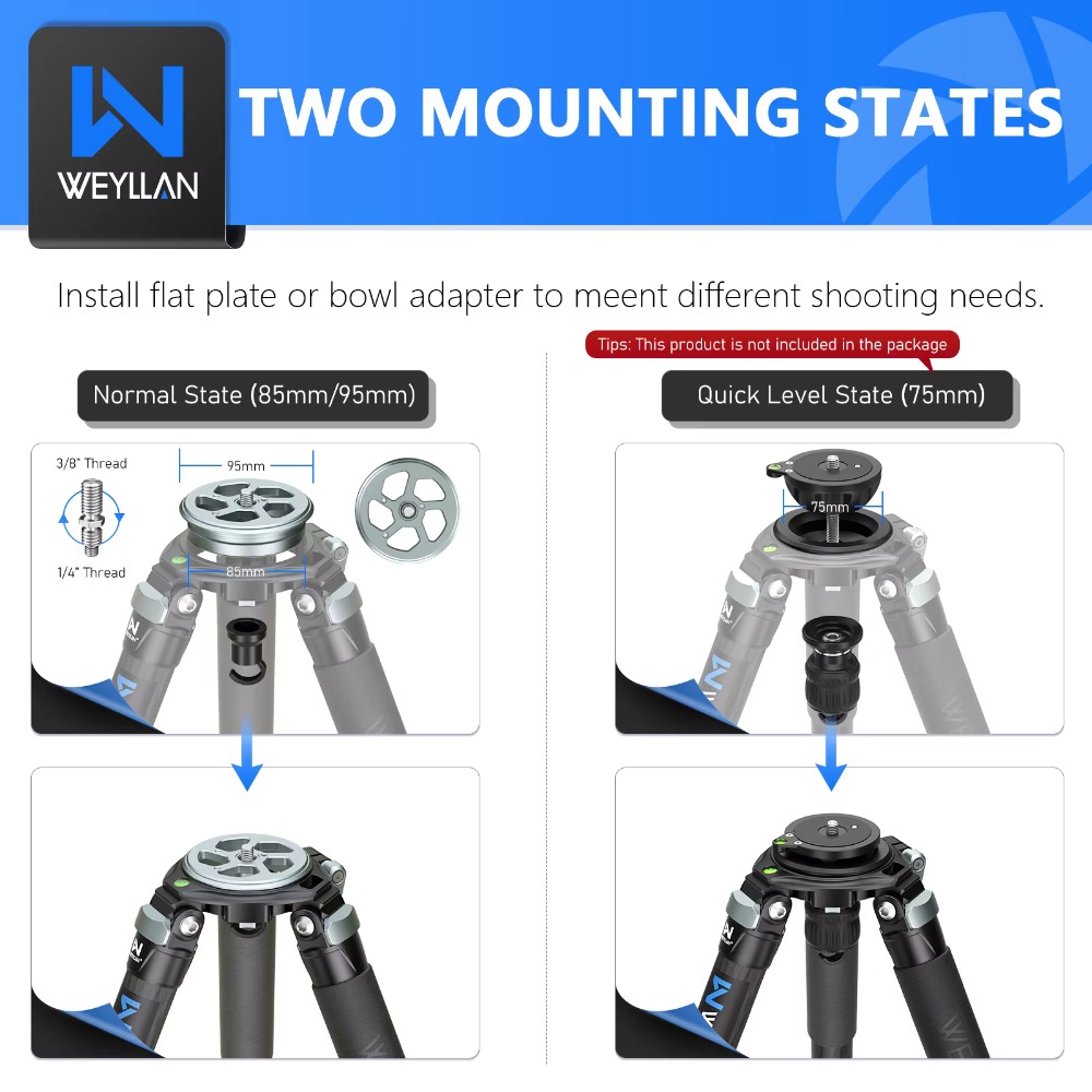 WEYLLAN LX9 カーボンファイバー三脚カメラ用ヘビー - Camera Tripod Carbon のレビューと価格