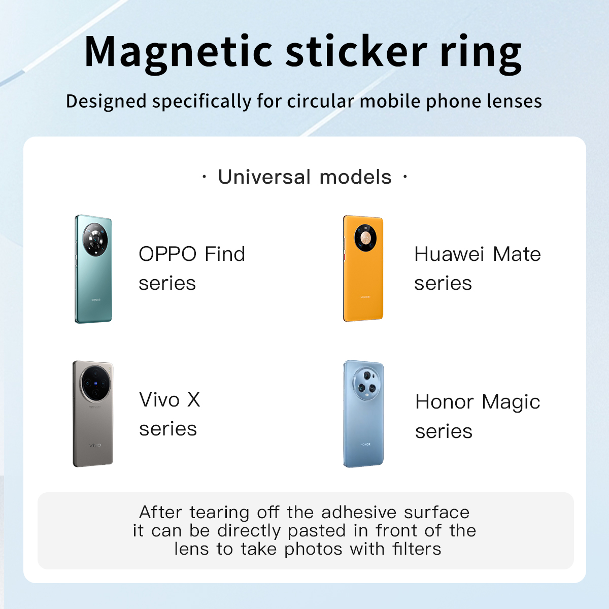 Mecoright 磁気携帯電話フィルター 超薄型ステッカー - Photography Xiaomi 14 Ultra のレビューと価格