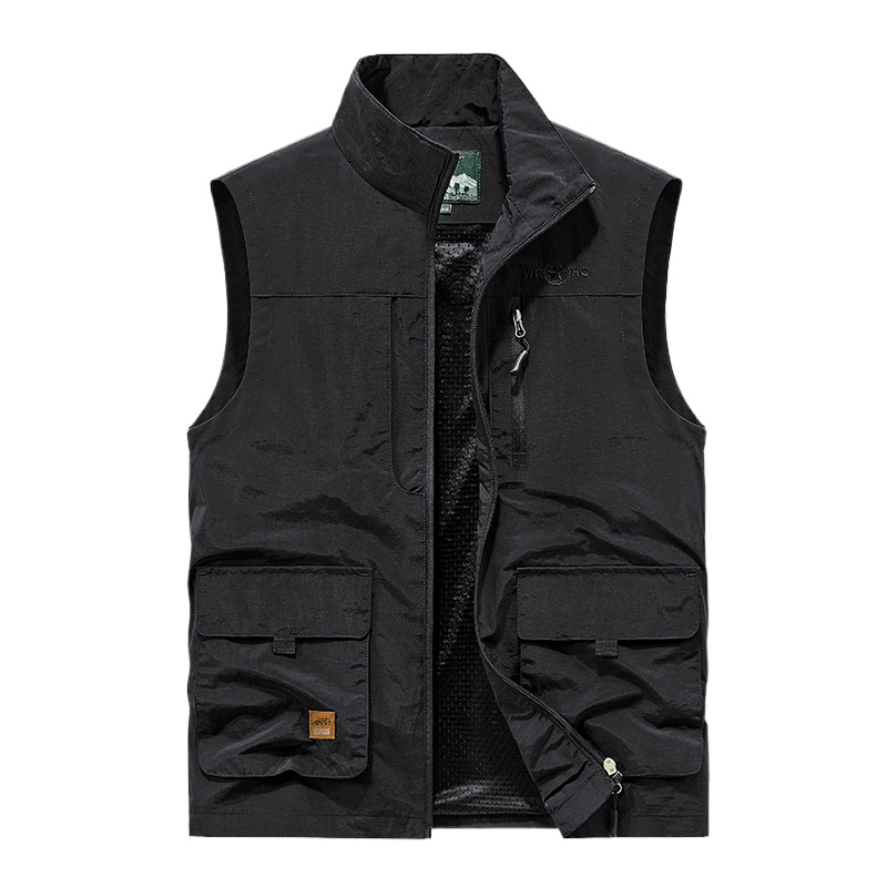 男性屋外メッシュ薄型チョッキ登山ノースリーブジャケット新しい - Photography Vest のレビューと価格