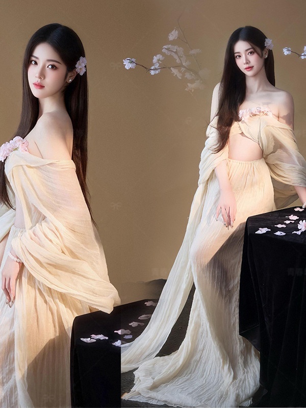 レトロスタイルロングドレス中国写真撮影衣装ポートレート撮影禅 - Photography Zen のレビューと価格