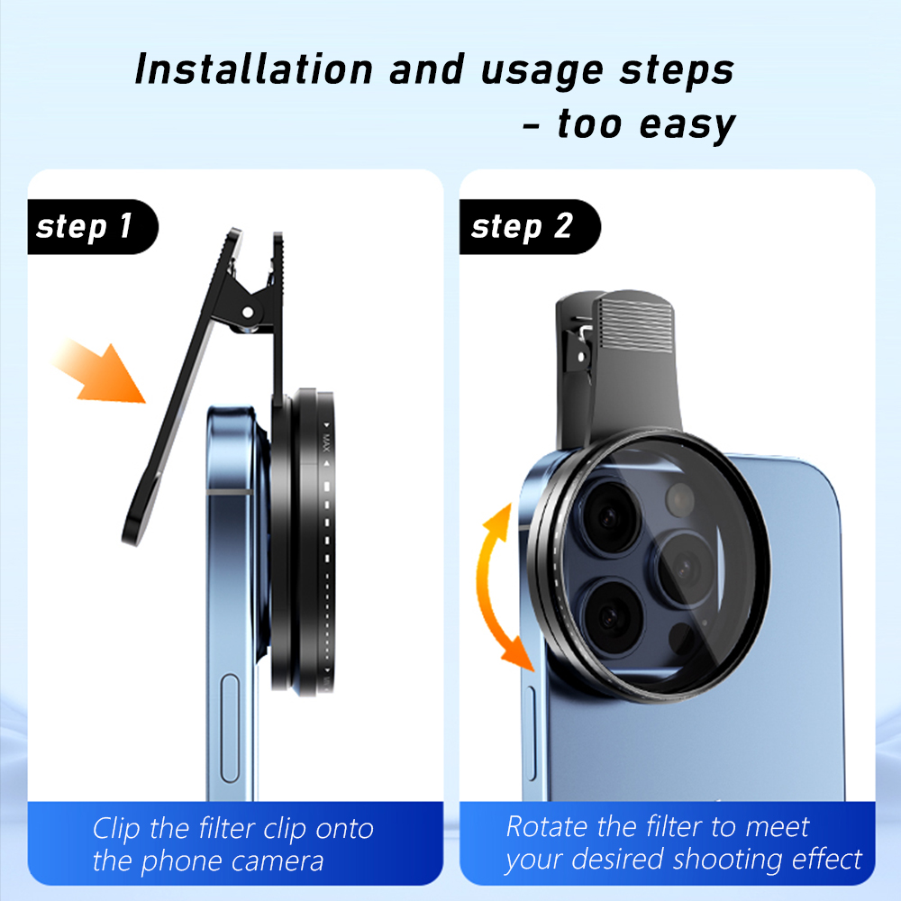 67mmレンズフィルターキット、携帯電話レンズクリップ付き可 - Nd Filter Set のレビューと価格