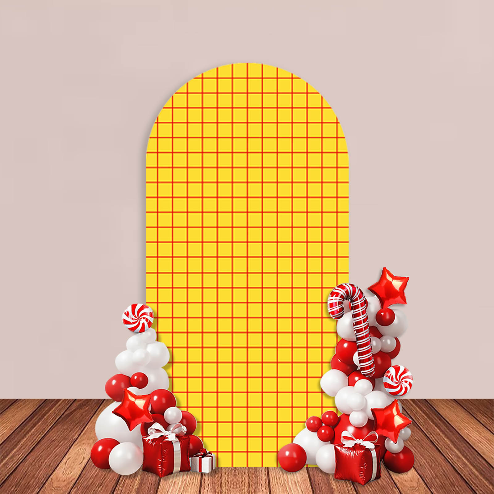 ハッピーバースデーアーチの背景カバー、青い空、白いクラウド、 - Photography Yellow のレビューと価格